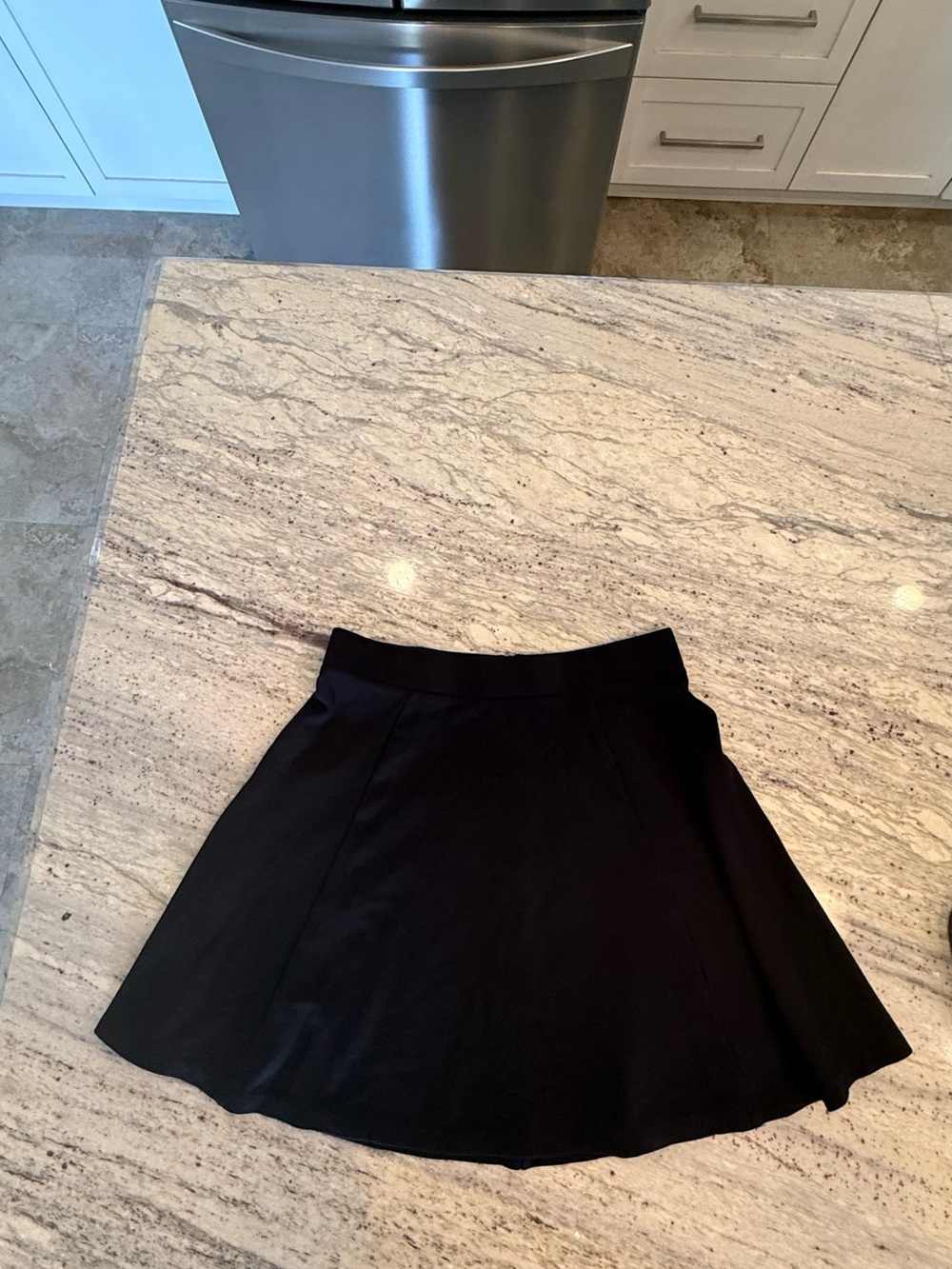 H&M Black Circle Skater Skirt